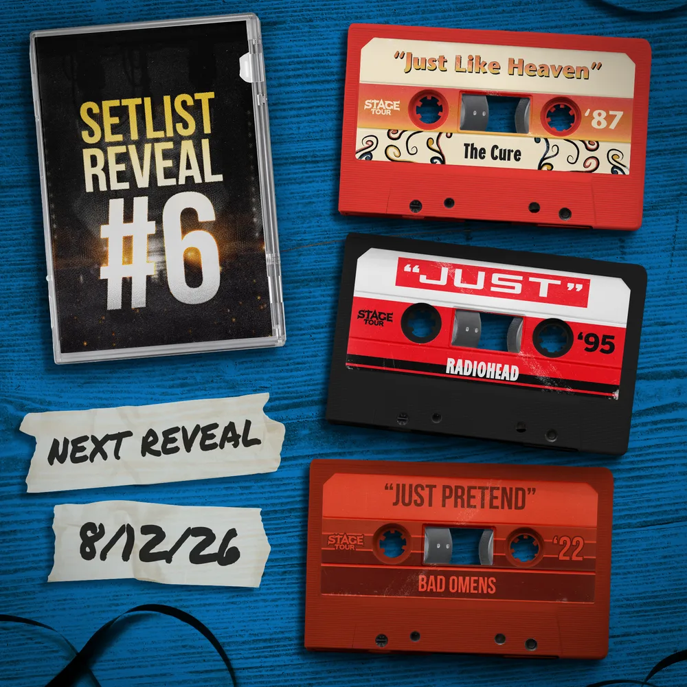 Official artwork for Stage Tour Setlist Reveal 6